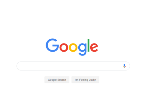 screenshot of google search page