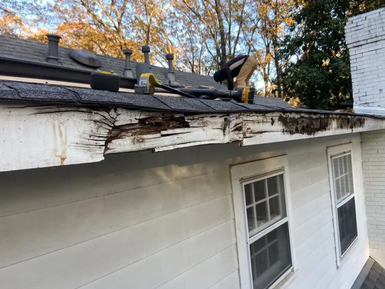 rotted fascia and soffit