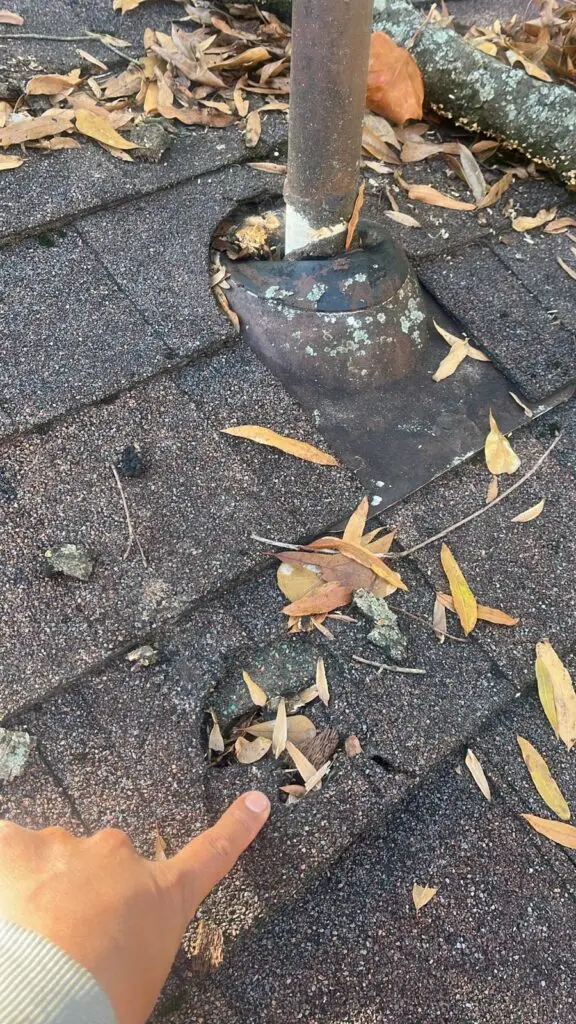 roof inspection in Memphis, TN tree limb damage hole in roof